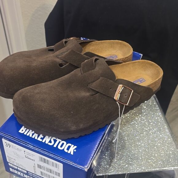 Birkenstock Black Suede Clogs - Picture 7 of 10
